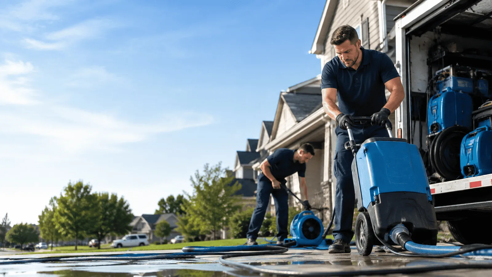 Dehumidification being performed in Harsens Island, MI